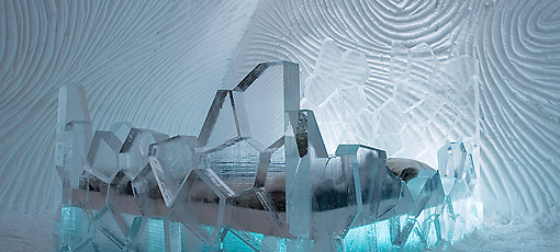 Suite del Ice Hotel de Kiruna