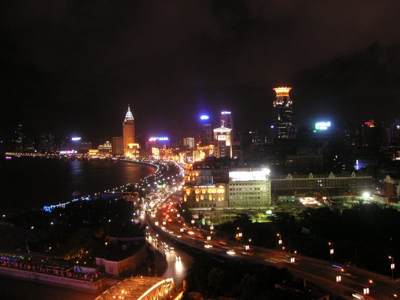 El Bund de Shanghai de noche