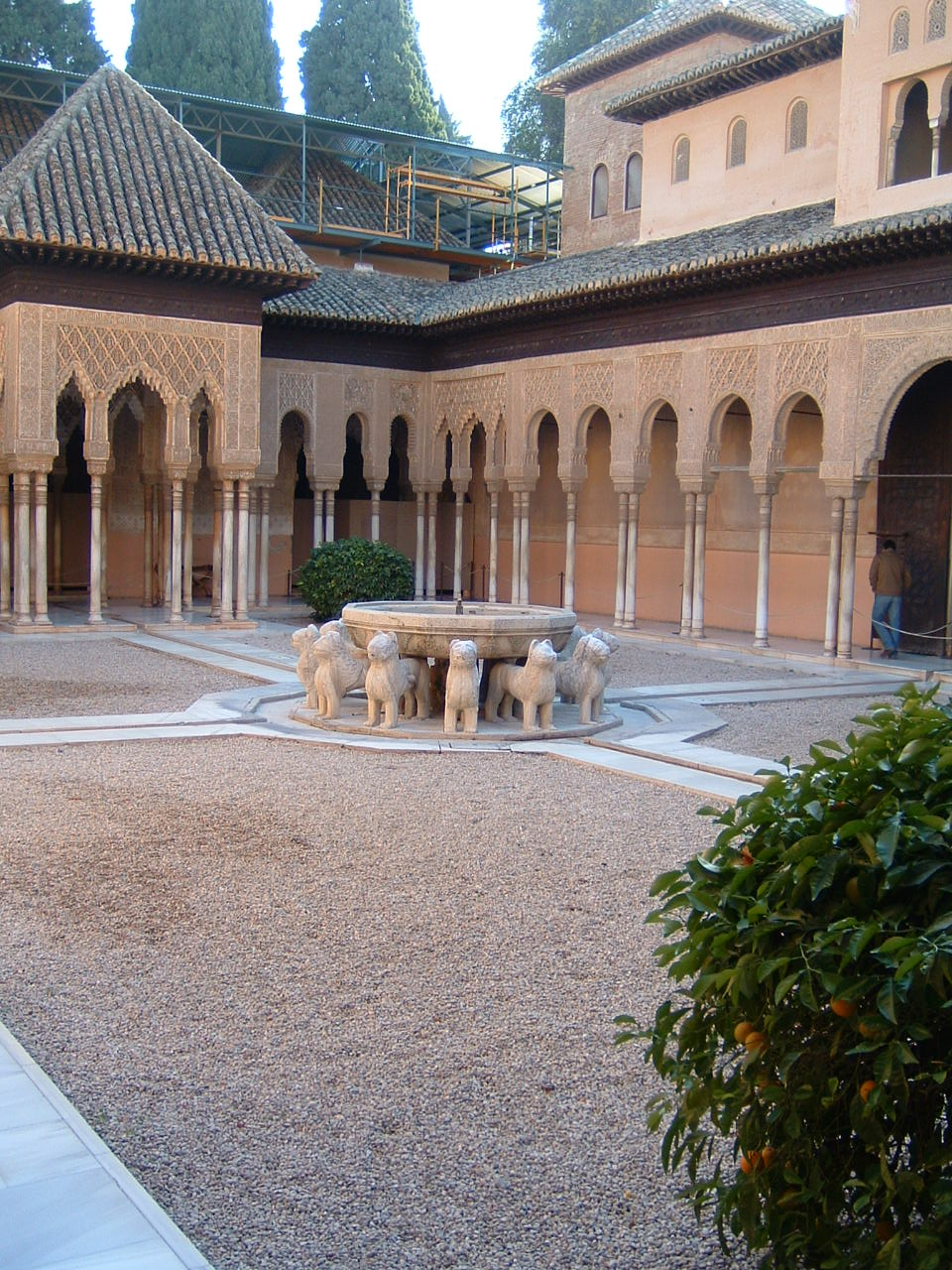 El patio de los leones de la Alhambra