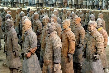 Soldados de Xian, en China