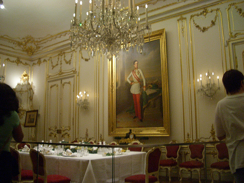 Comedor real en el Palacio de Schönbrunn