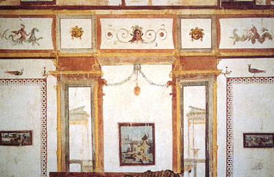Frescos en la Domus Aurea