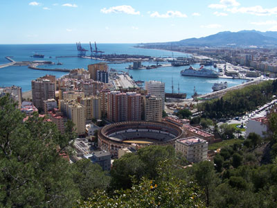 Vista de Málaga desde el mirador