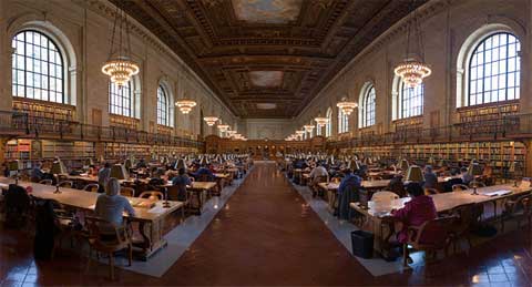 Interior Biblioteca de Nueva York