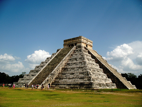 La pirámide el Castillo de Chichen Itzá