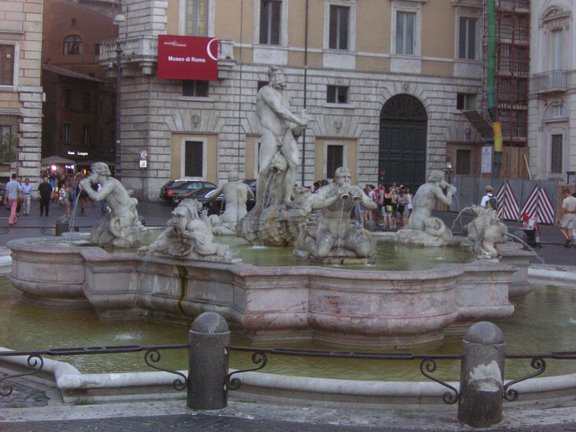 Fuente de Neptuno de la Piazza Navona de Roma