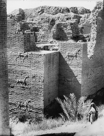 La Puerta de Ishtar, durante las excavaciones