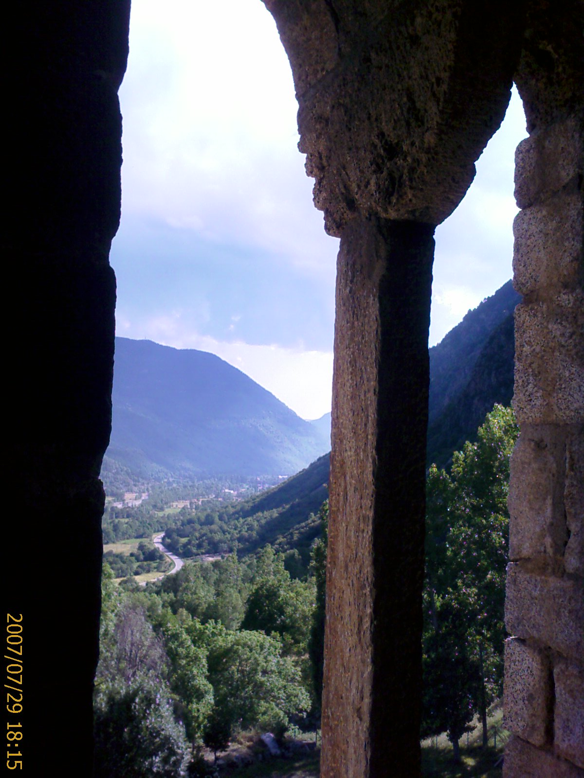Vistas del campanario de Erill la Vall