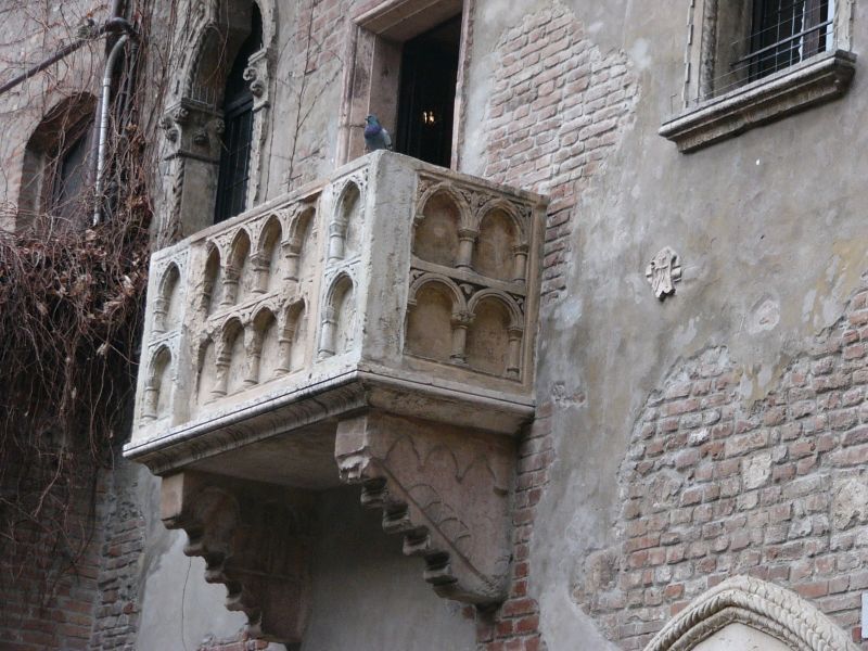 El balcón de Julieta en Verona