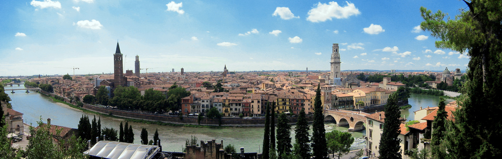 Vista panorámica de Verona
