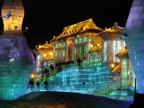 Ciudad de hielo en Harbin