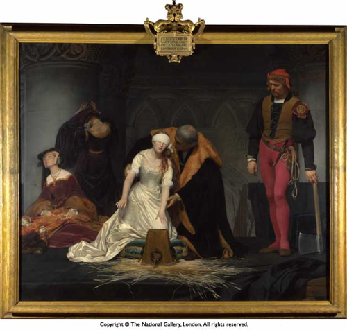 El cuadro La ejecución de Lady Jane Grey
