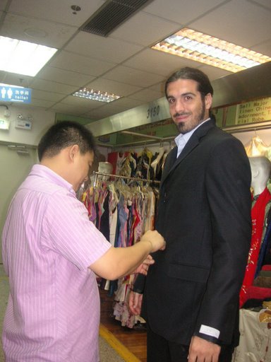 Comprando trajes en China