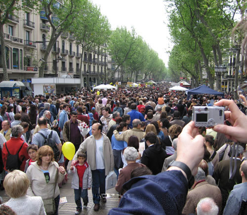 Celebración de Sant Jordi en Barcelona