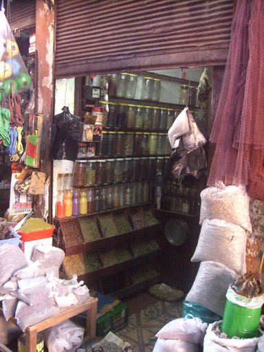 Tienda en el zoco de Marrakech