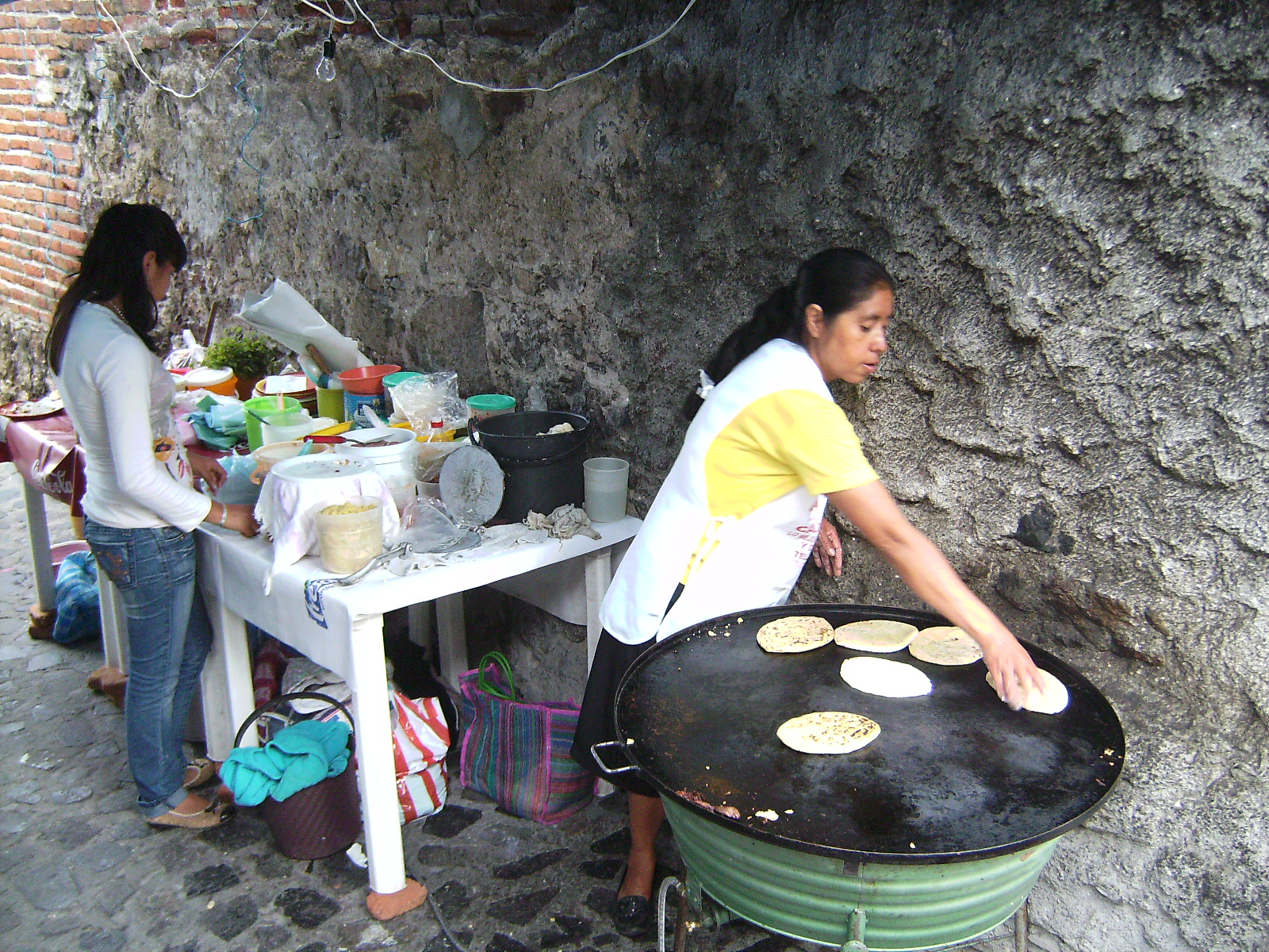 Comida en la calle de Taxco, México