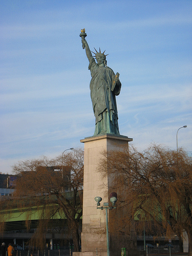 La estatua de la libertad de París