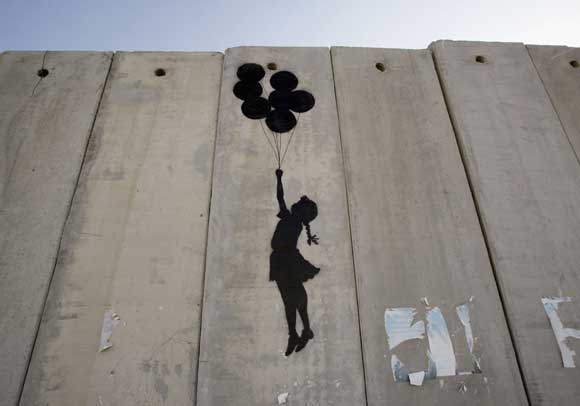 Grafiti de Bansky en Palestina