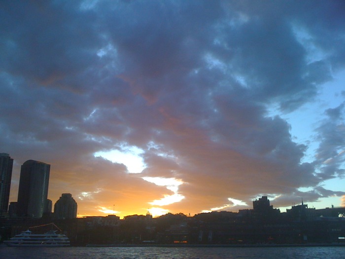 Puesta de sol desde la Ópera de Sydney