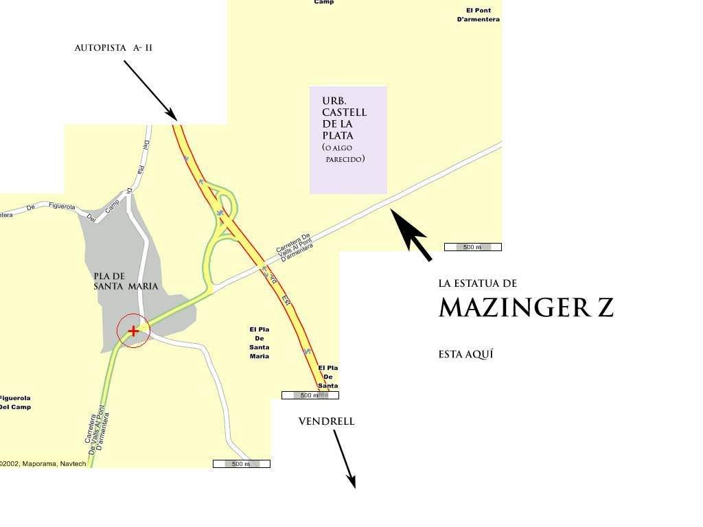 Cómo llegar al Mazinger Z de Tarragona