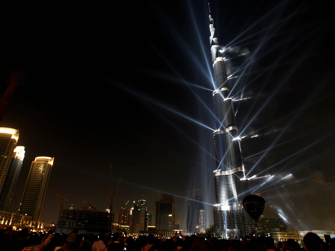 Inauguración del Burj de Dabai