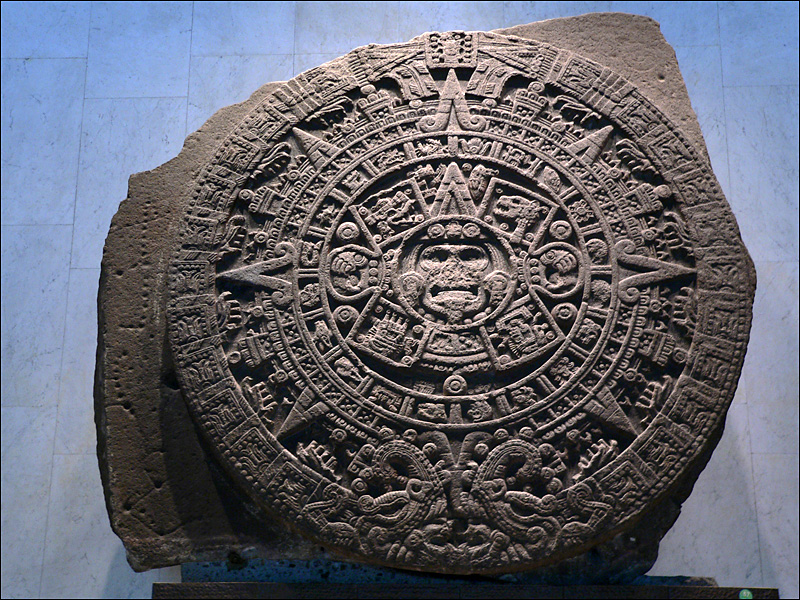 Piedra del Sol del Museo de Antropología de México DF