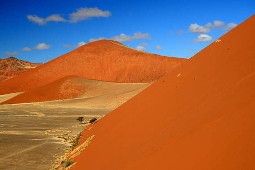 Las dunas del desierto de Namibia en Sossusvlei