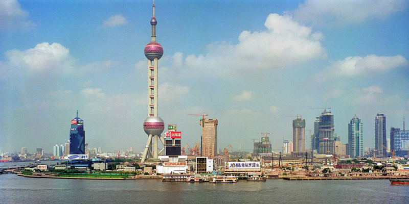 El Pudong de Shanghai en 1996