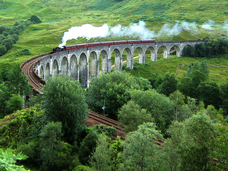 Viaducto Glenfinnan famoso por Harry Potter
