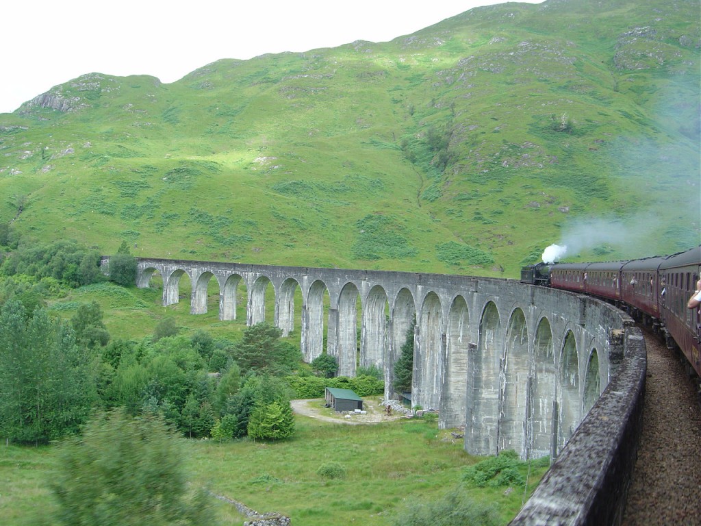 Viaducto de Glenfinnan desde el tren