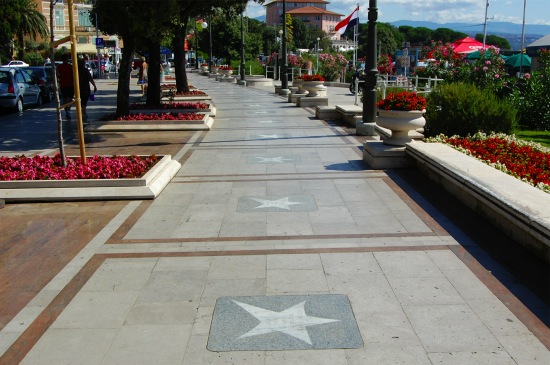Paseo de la fama croata en Opatija