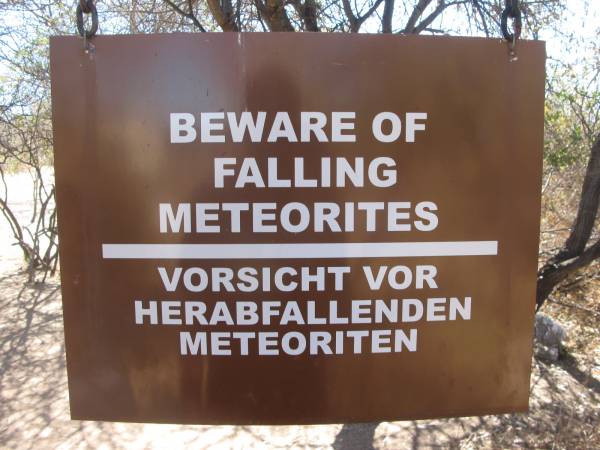 Ten cuidado con los meteoritos