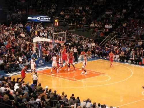 Partido de la NBA: New York Knicks contra Portland Trail Blazers