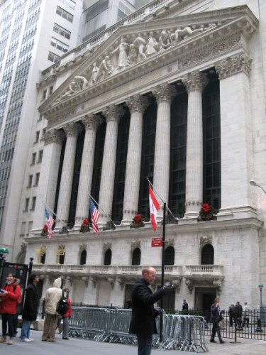 La bolsa de Wall Street en Nueva York