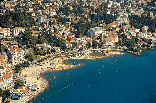 Playa de Opatija, en Croacia