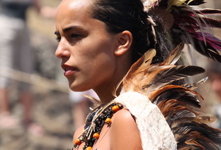 Candidata a Reina durante la Tapati 2010