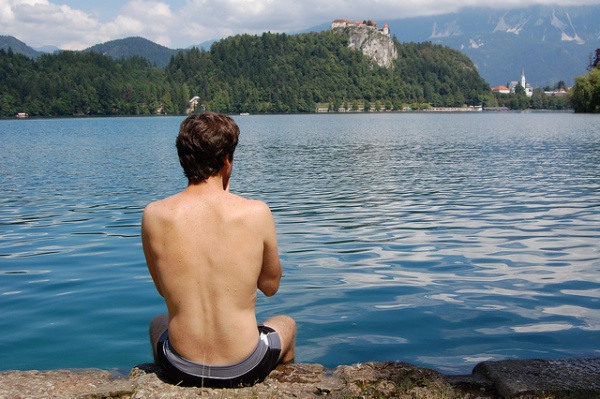 Un baño en el Lago Bled (1)
