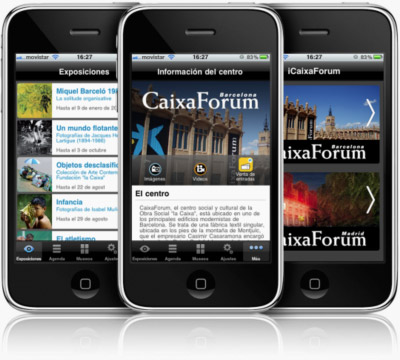 iCaixaForum, aplicación para iPhone y Android de las exposiciones en el CaixaForum