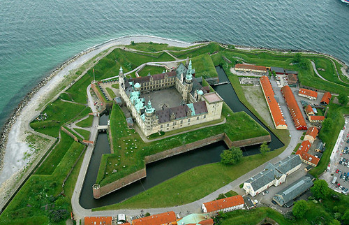 Vista aérea del castillo de Kronborg
