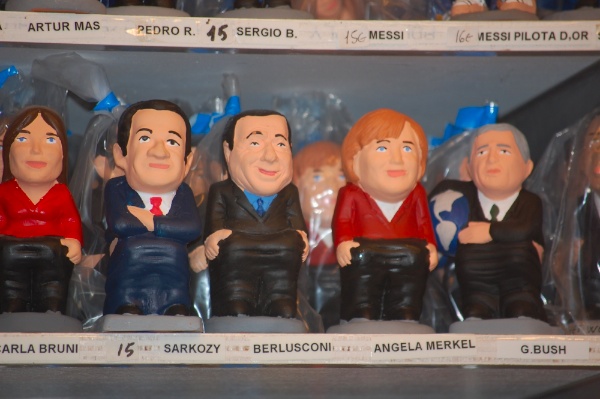 Caganers de la Merkel, Sarkozy, el denostado Berlusconi...
