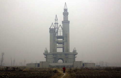 Castillo de Disneyland falso en China (@Reuters)