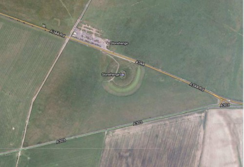 Stonehenge desde Google Earth