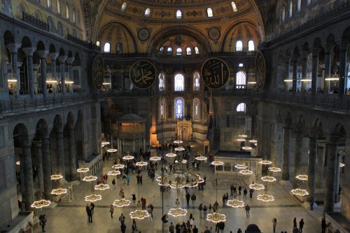Interior de Santa Sofia en Estambul