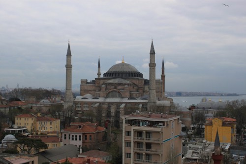 Vista de la basílica de Santa Sofía de Estambul