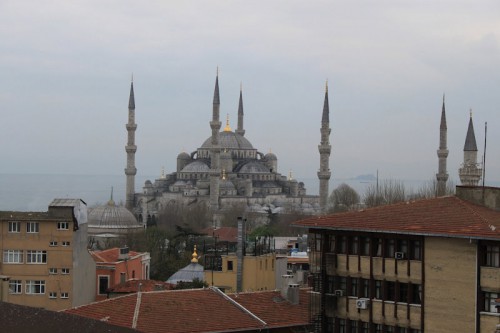 Vista de la Mezquita Azul de Estambul
