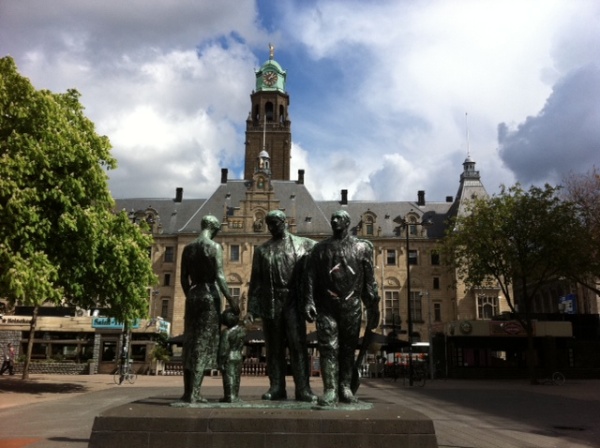 Rotterdam estatuas en la calle