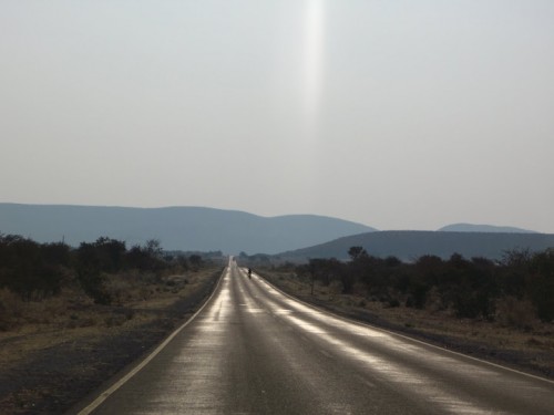 Carretera a Opuwo en Namibia