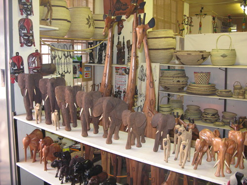 Souvenirs en el Namibia Craft Center de Windhoek