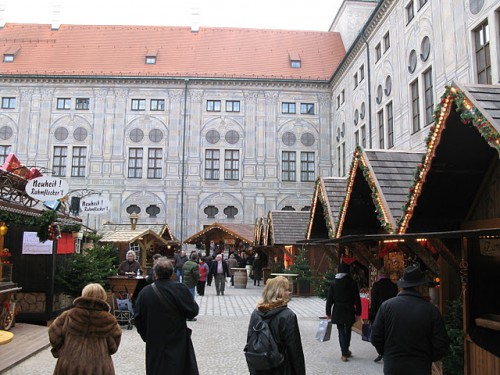 Mercado de Navidad en el Residenz de Munich