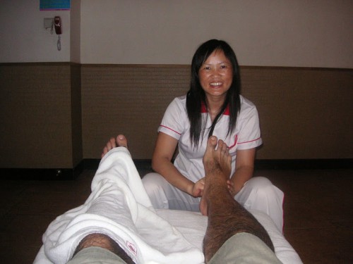 Masaje de pies en China